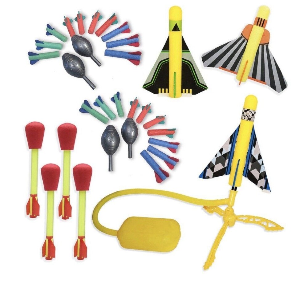 Stomp Rocket Ultimate Party Pack 32-Piece Stunt Plane Set